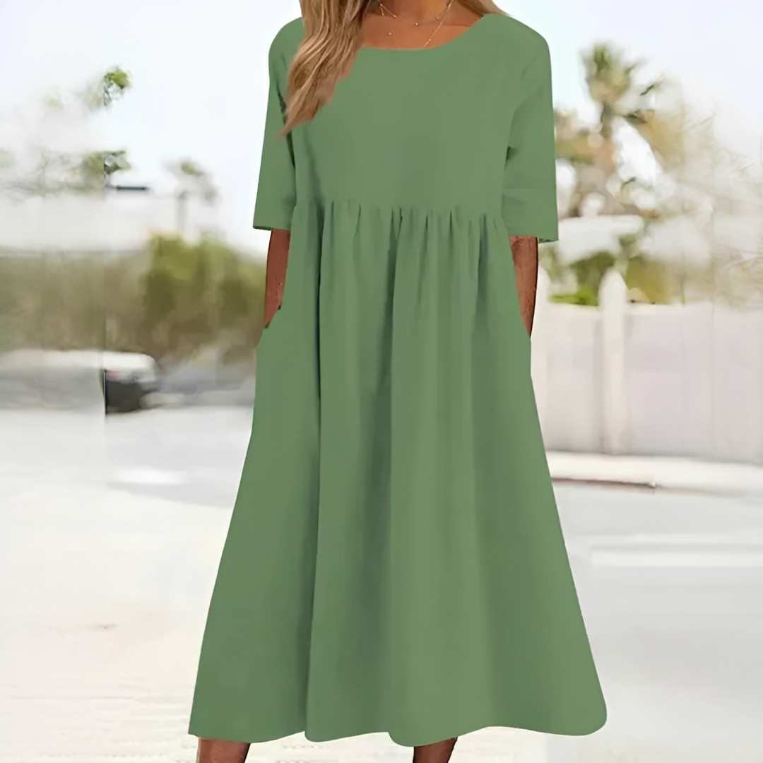 Ivanna Damen Sommerkleid Leichtes luftiges Design