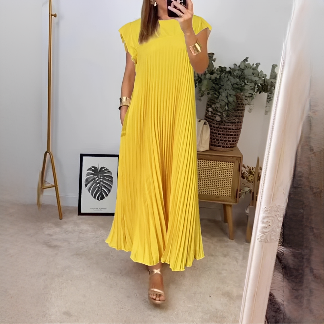 Damen Langkleid Sommer atmungsaktives Leichtes