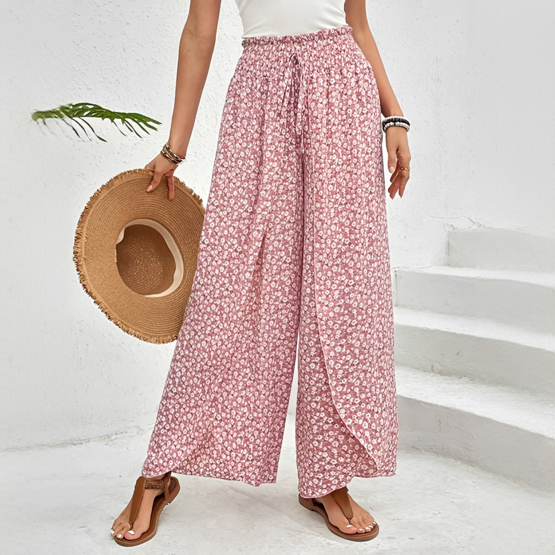 Damen Sommerhose Leicht Elastisch Beige