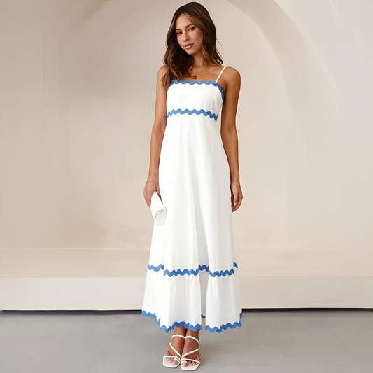 Damenkleid Elegant Schick Seide Schwarz - Norvielle
