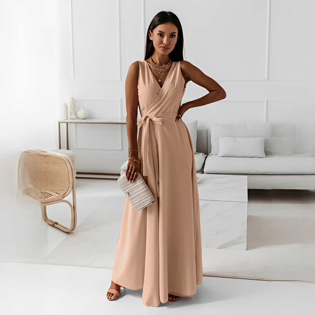 Quiana Damenkleid V-Ausschnitt Elegant