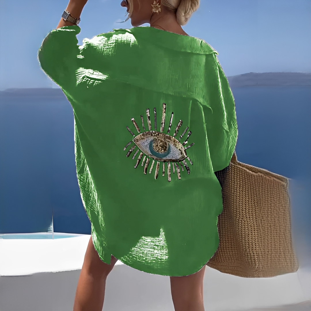 Dilaria Damen Sommerbluse Leicht Modern