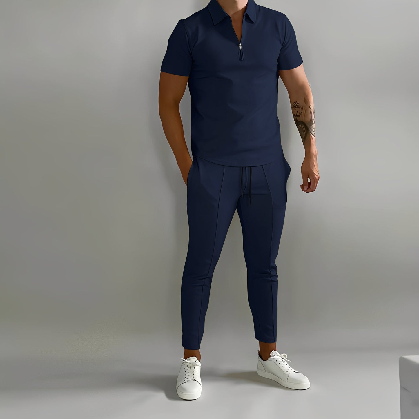Herren Sommer Set Baumwolle Entspannt