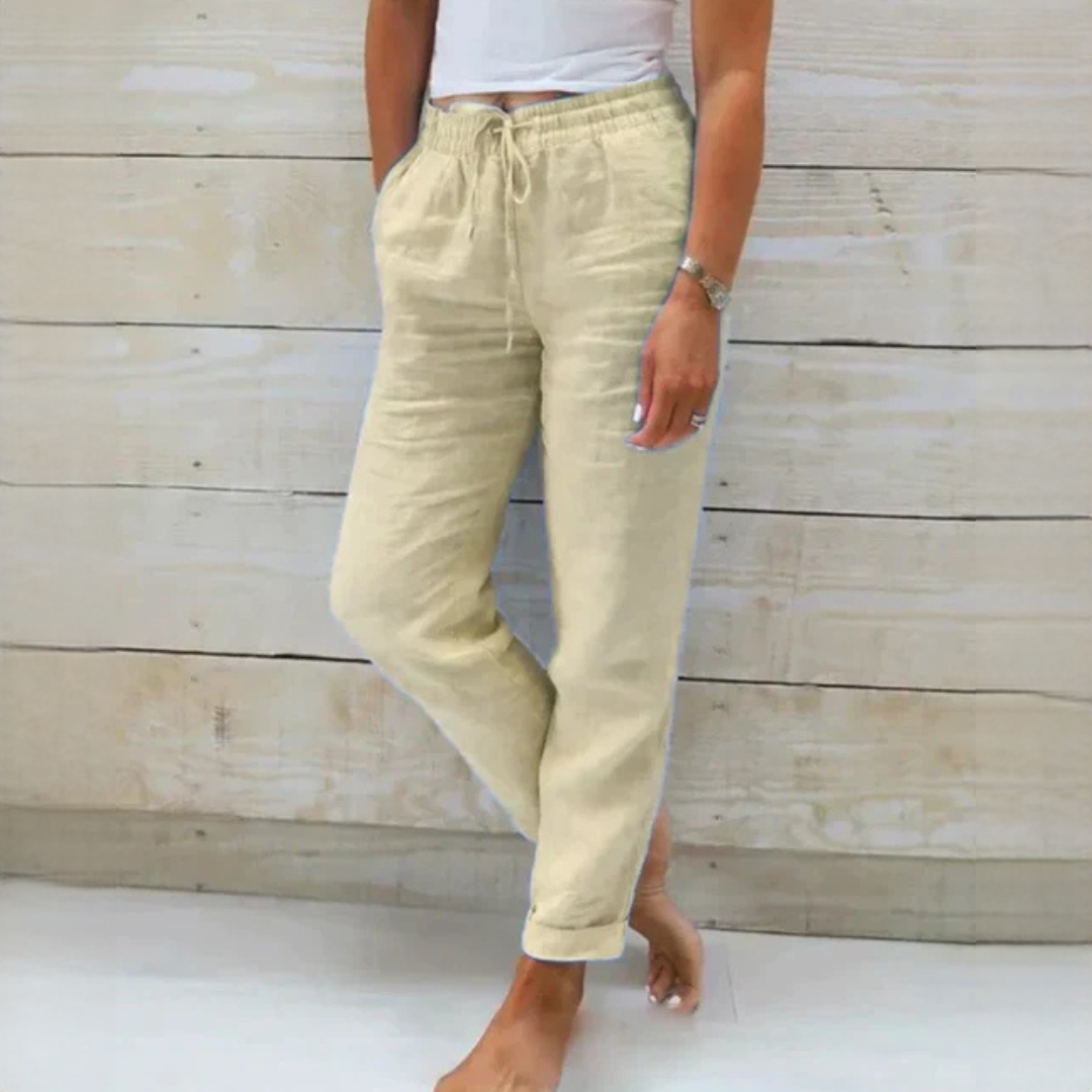 Damenhose Elegante Kordelzug