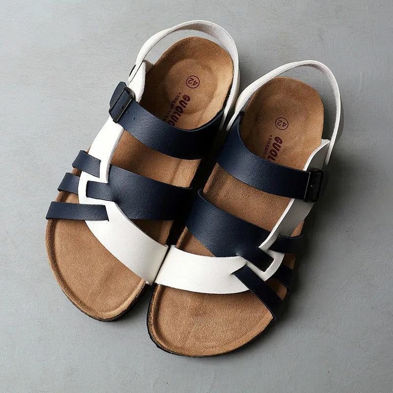 Norvielle Damen Outdoor-Sandalen Atmungsaktives Leder