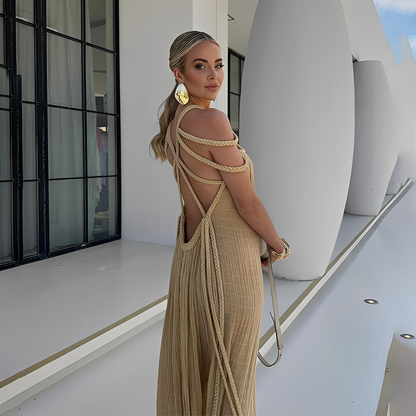 Nikka Damen Sommerkleid Leicht Baumwolle Pastell