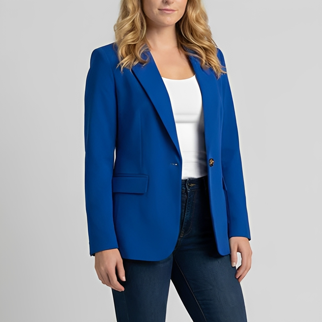 Damen Blazer Stoff Elegannt