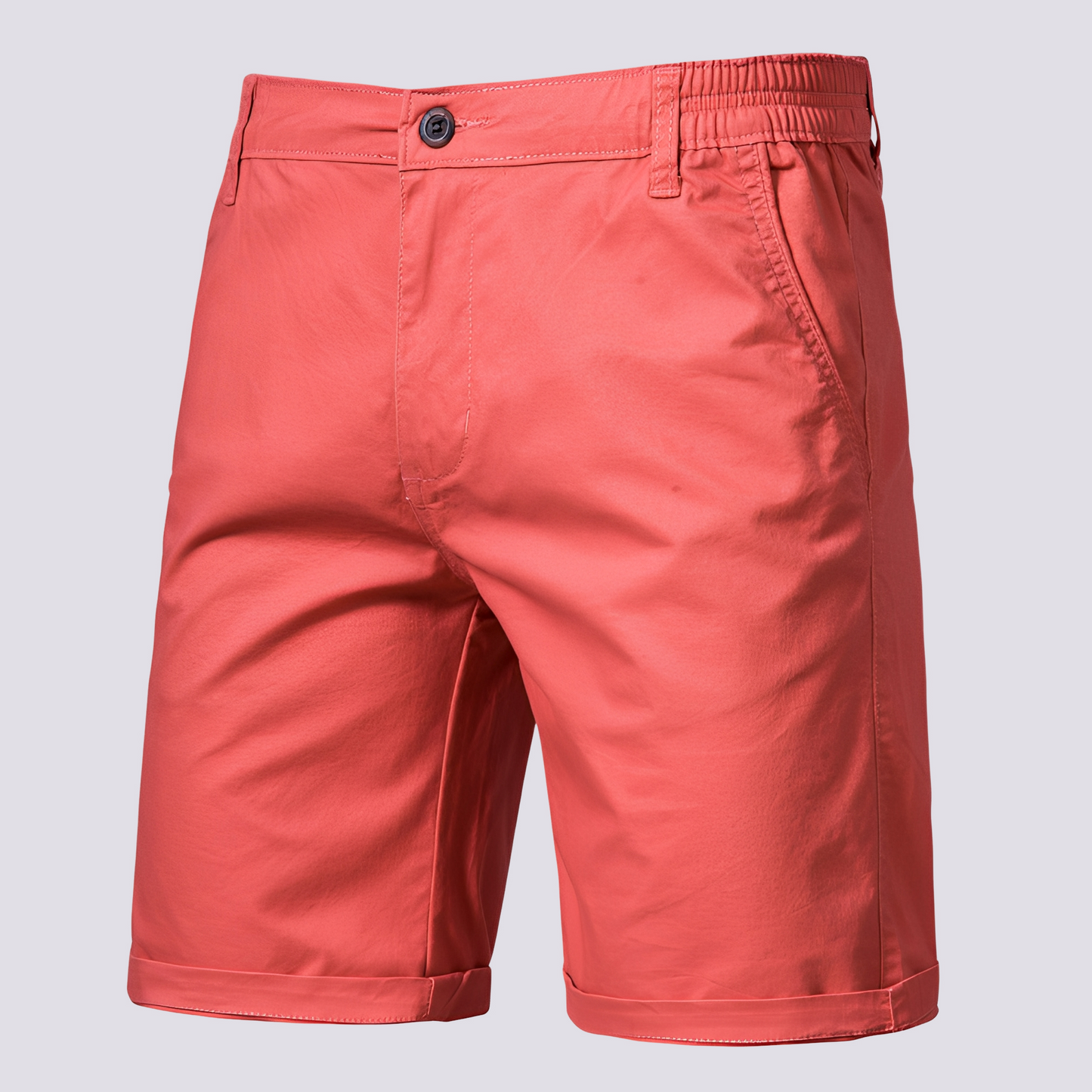 Herren Shorts Gerade Geschnitten Leicht Beige