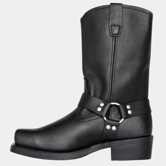 Norvielle Herren Cowboystiefel Robust Leder Braun - Norvielle