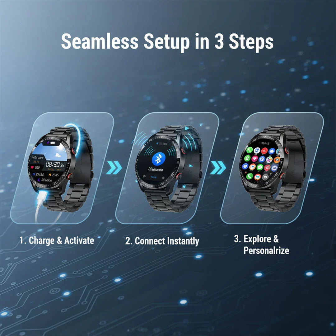 Smartwatch Robustes Design Gesundheitsüberwachung
