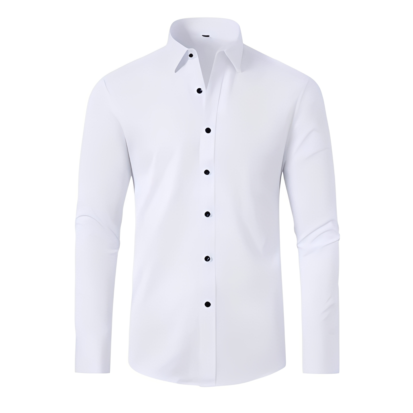 Herren Langarmhemd Dehnbares Material Bequem