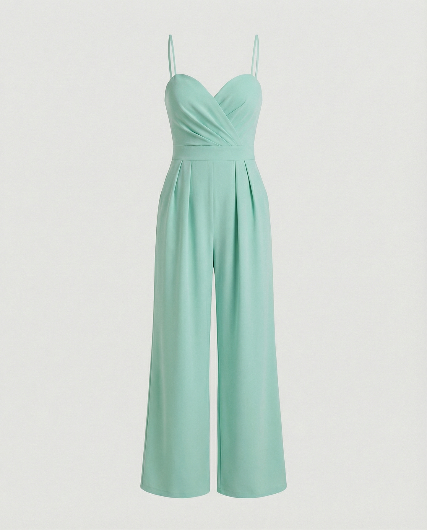 Damen Jumpsuit Elegantes Fließendes Design Spaghettibänder