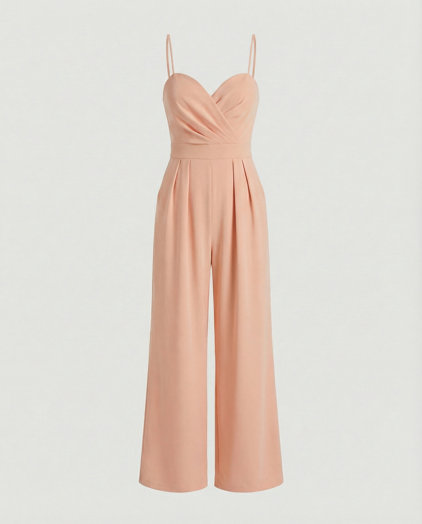 Damen Jumpsuit Elegantes Fließendes Design Spaghettibänder