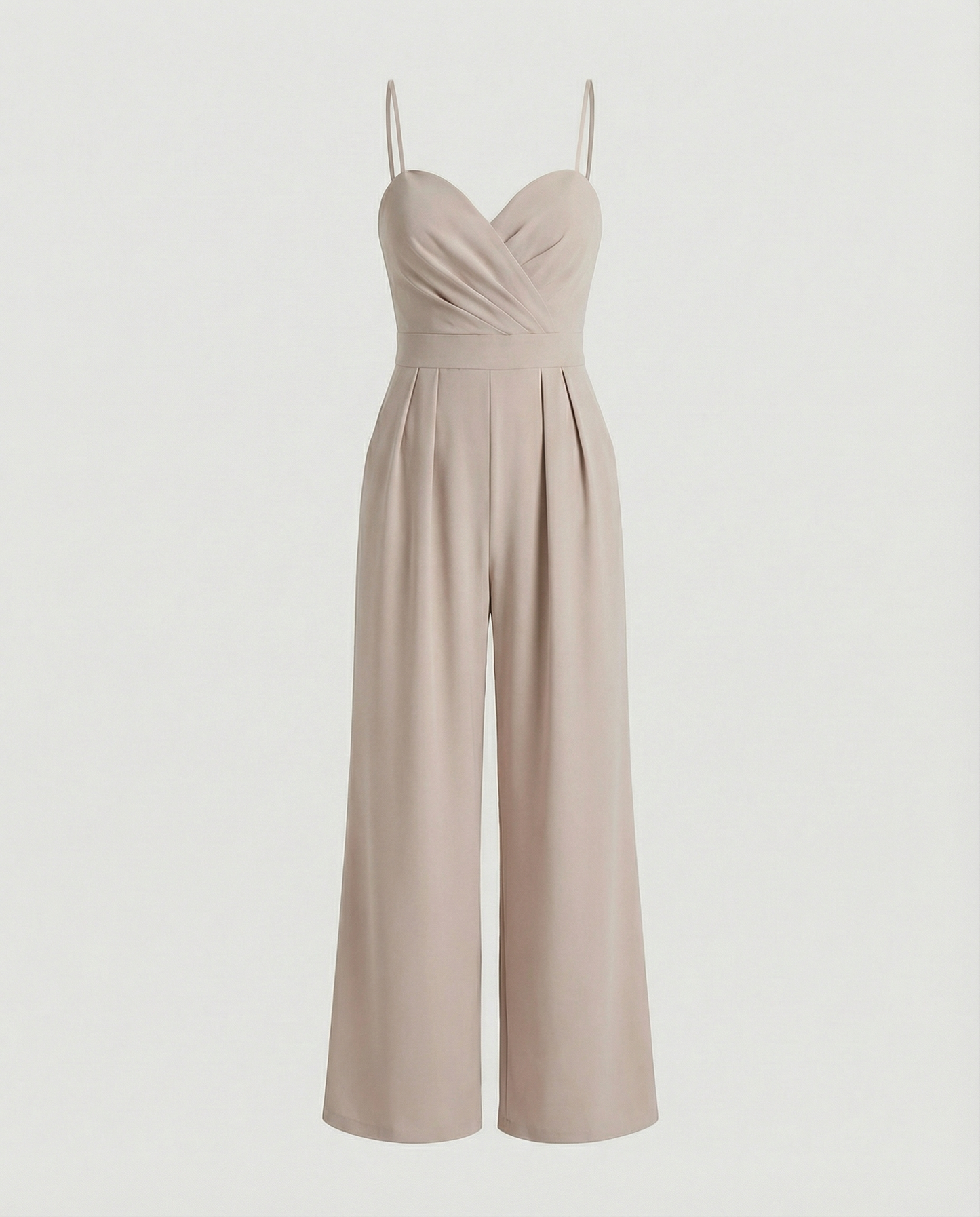Damen Jumpsuit Elegantes Fließendes Design Spaghettibänder