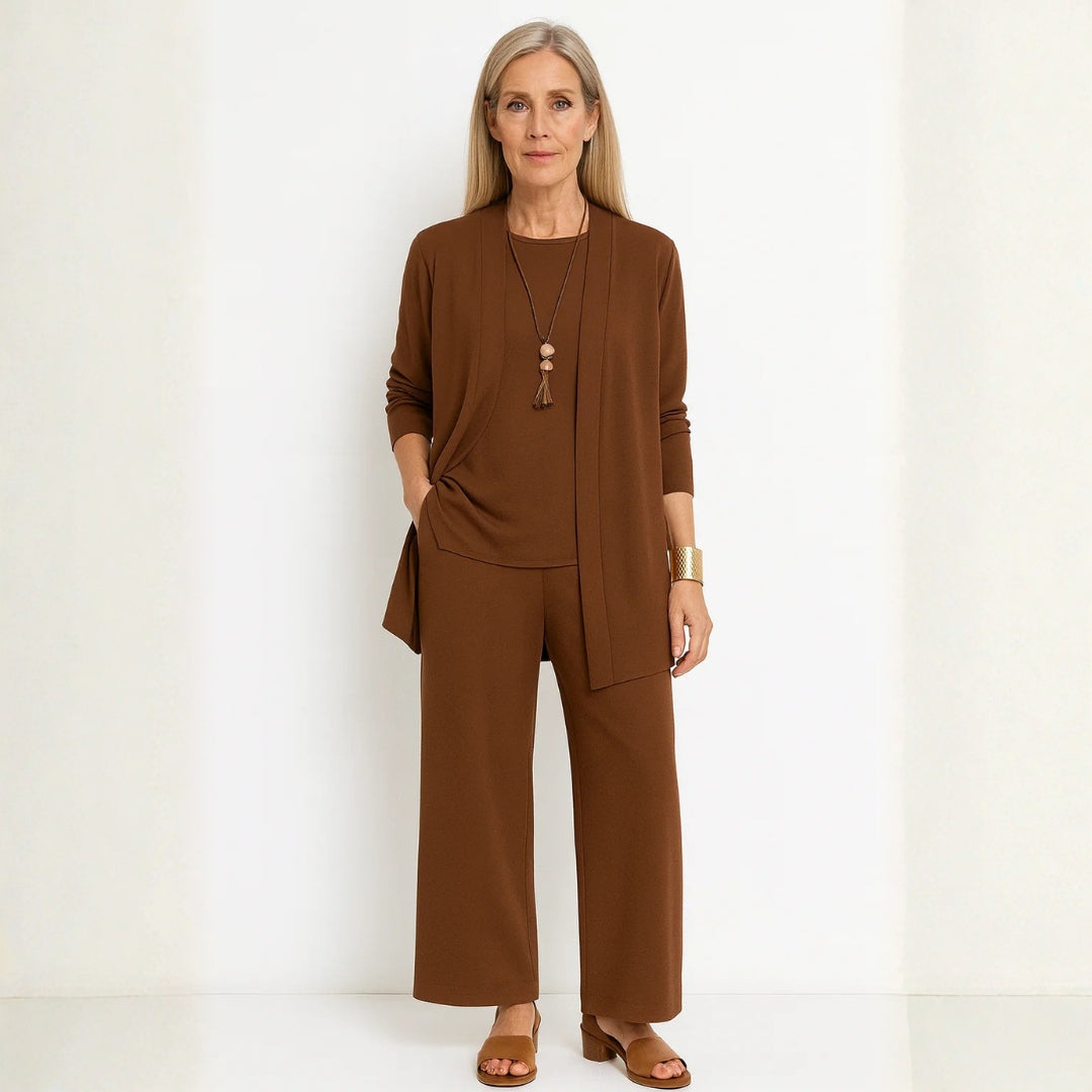 Damen Lounge Set 3-teilig aus Baumwolle