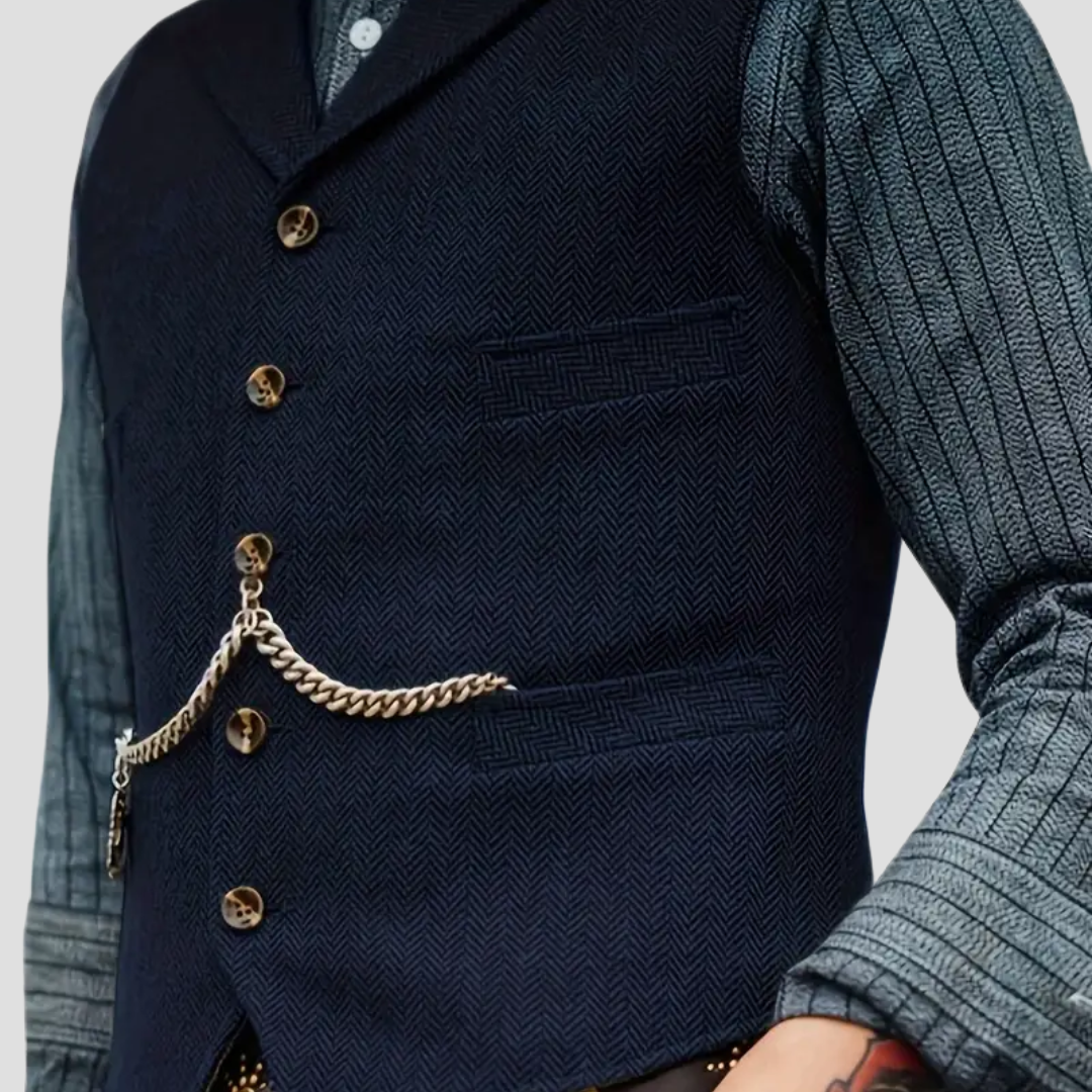 Herren Wollweste Tailored Look Vielseitig
