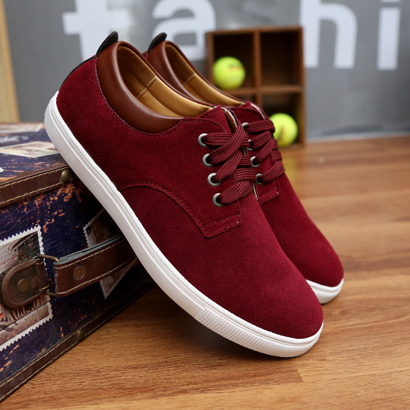 Herren Wildledersneaker Lässig Beige