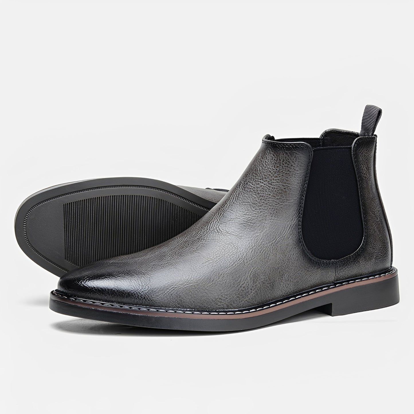 Herren Retro Chelsea Stiefel Ledern