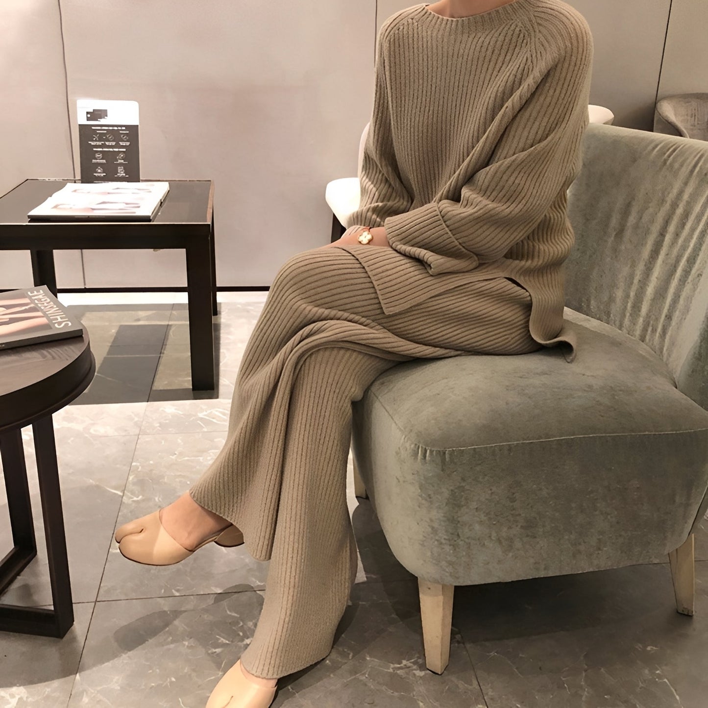 Damen-Set Pullover und Hose Baumwolle Bequem