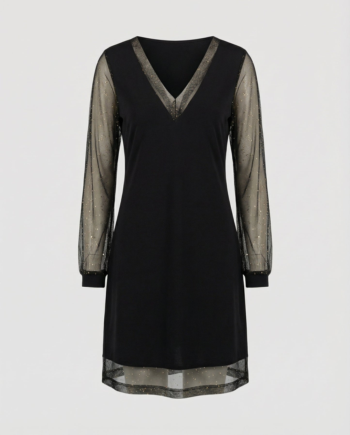 Elegantes Damen Abendkleid V-Ausschnitt
