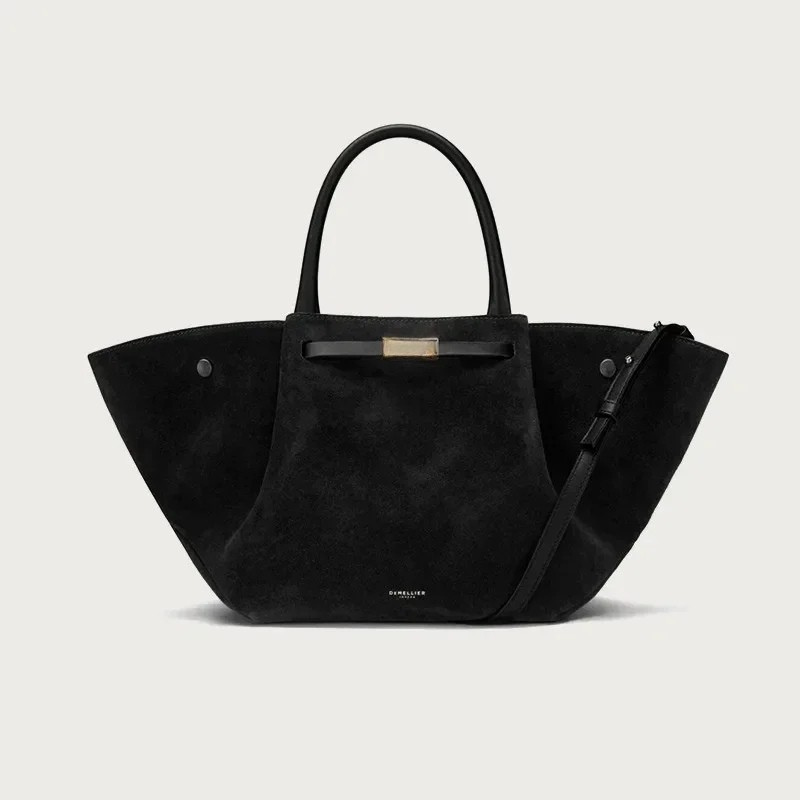 Damen Trapez-Tasche Leder Lässig