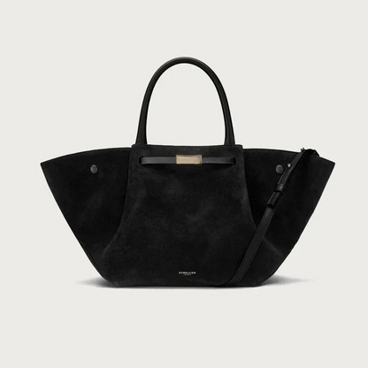 Damen Trapez-Tasche Leder Lässig