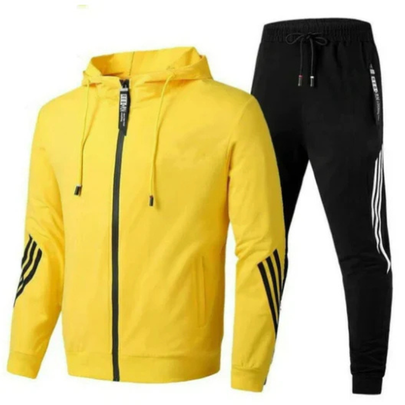 Herren Streetwear Hoodie Set Modern Baumwolle