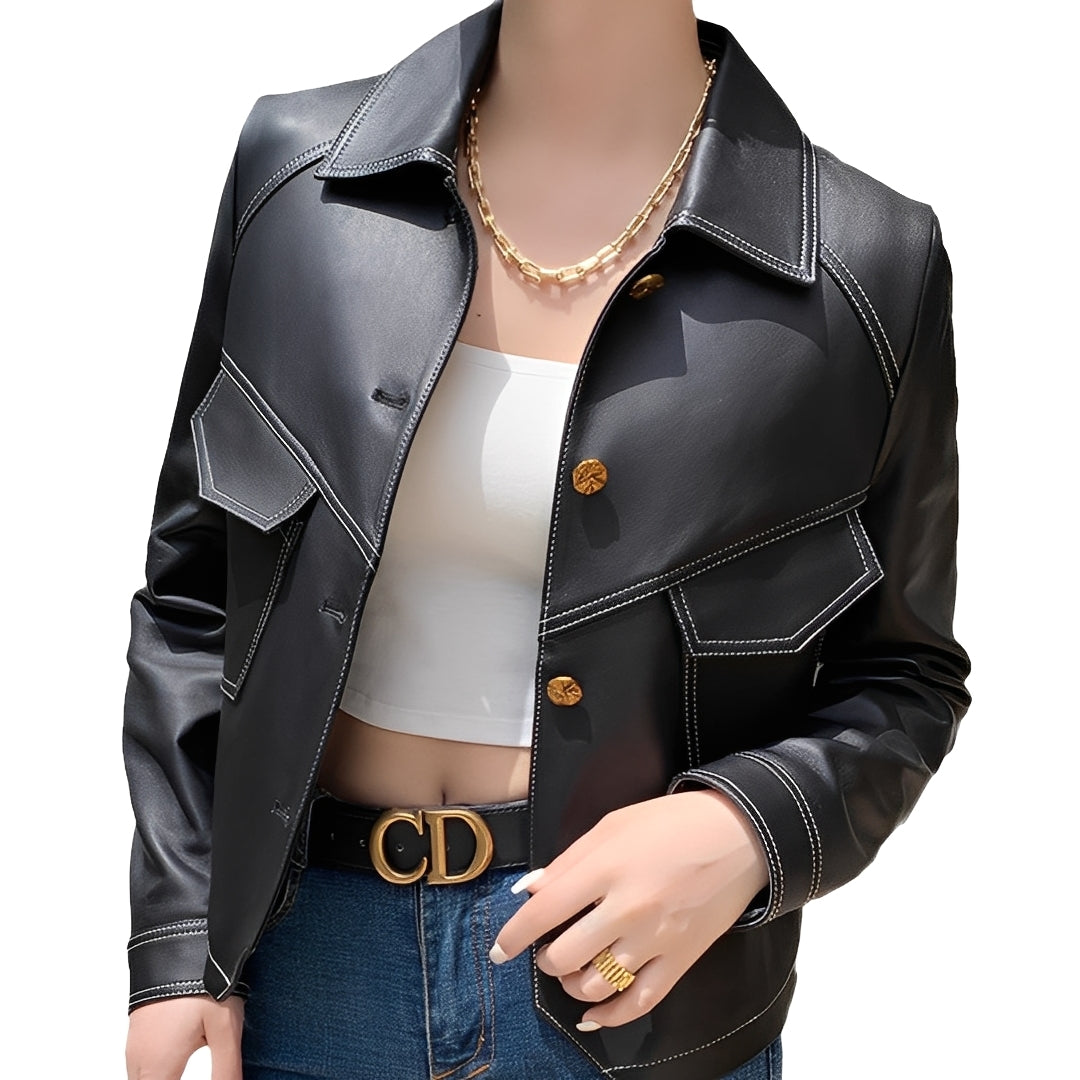 Damen Slimfit Jacke Karie