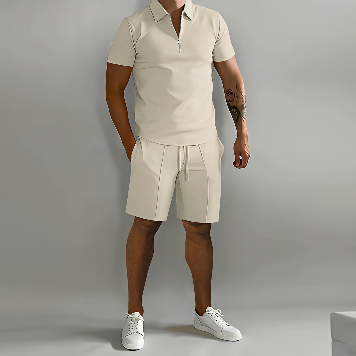 Herren Pullover Set Halb-Reißverschluss Stilvoll - Norvielle