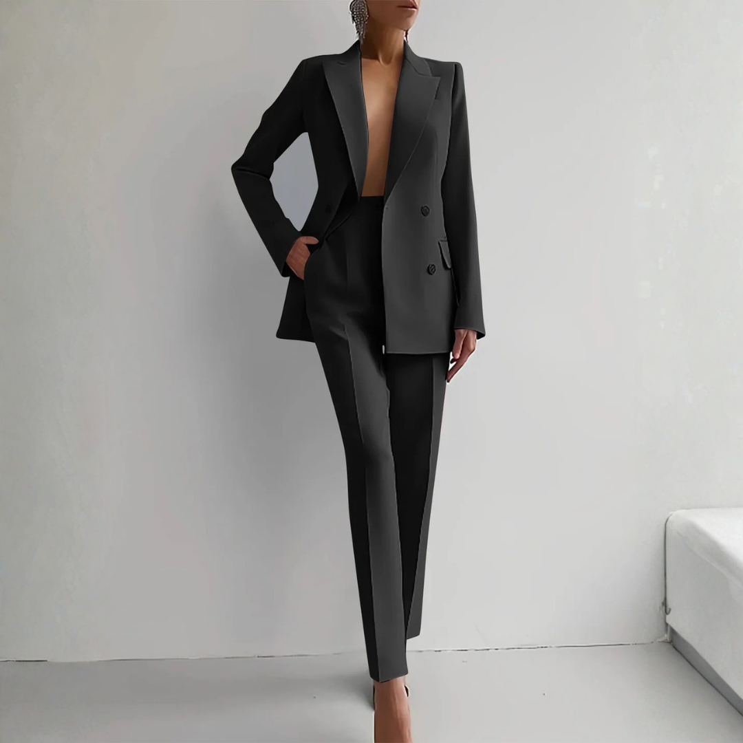 Damen Zweiteiler Blazer Hosen Set