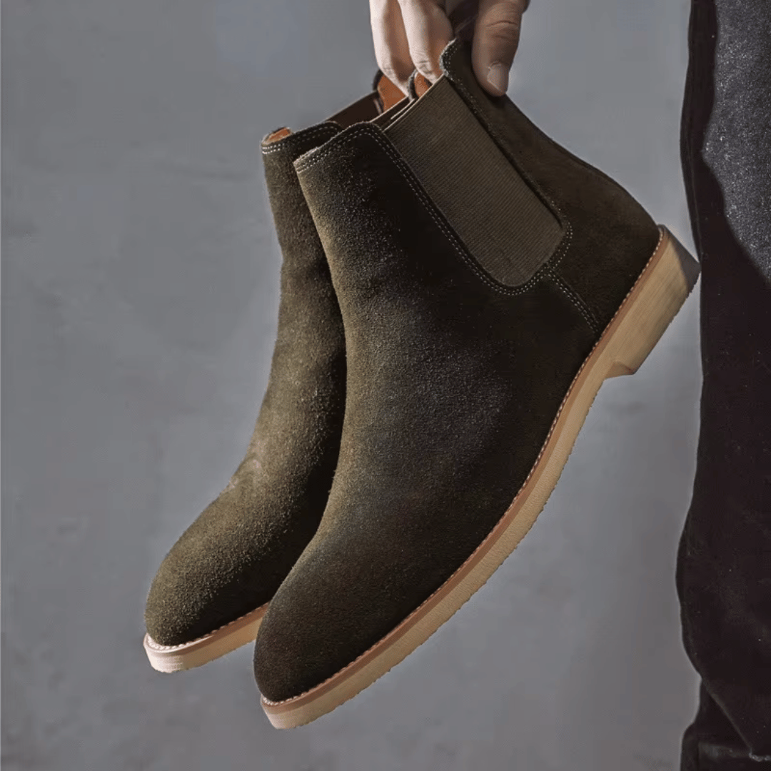 Herren Stiefel Elastische Seiten Kompakter Schaft