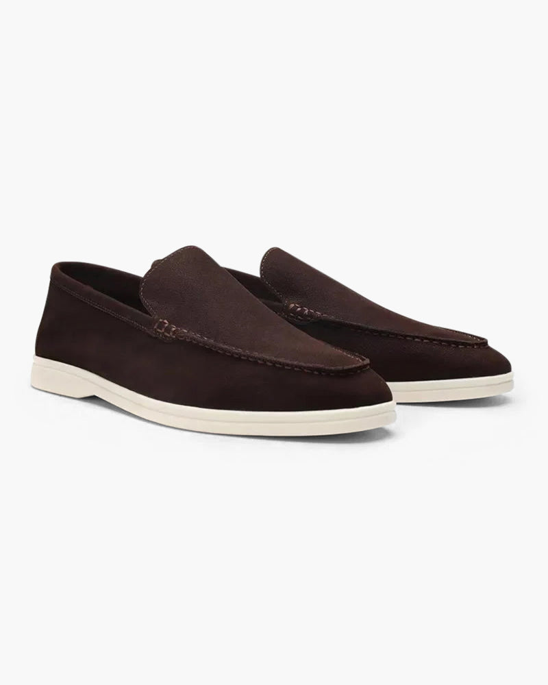 Herren Rindsleder Loafer Vintage Optik