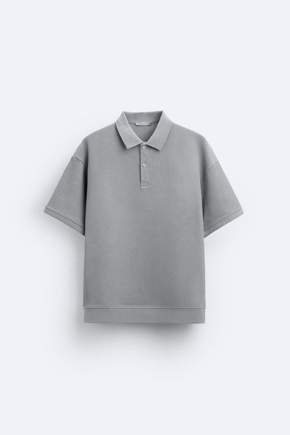 Herren Kurzarm-Polo Cremeweiß Baumwolle