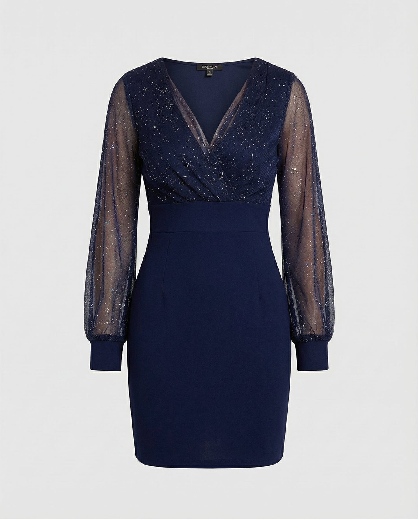 Damen Pailletten Partykleid Elegantes Glitzer