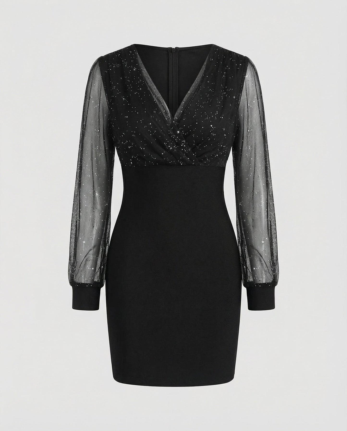 Damen Pailletten Partykleid Elegantes Glitzer