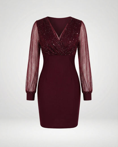 Elegantes Damen Partykleid Pailletten