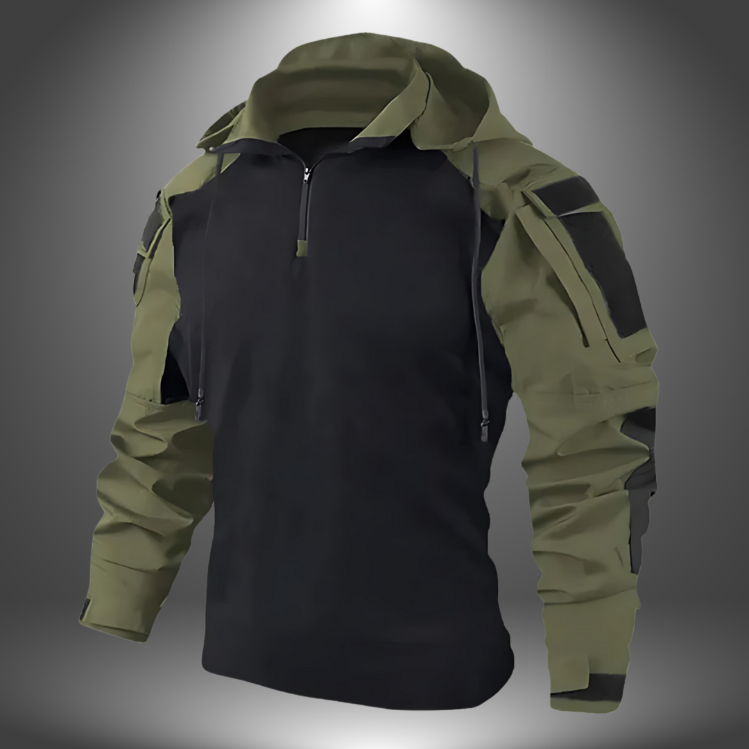 Herren Militärjacke Robust Wasserdicht Olivgrün - Norvielle