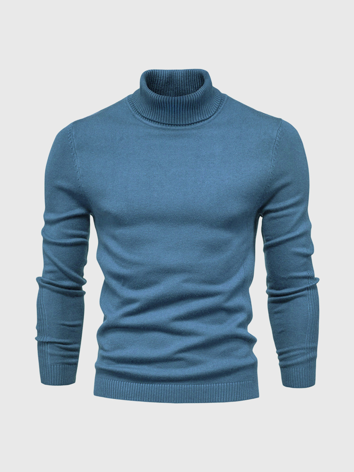 Herren Rollkragenpullover Baumwolle Elegantes Strickdesign