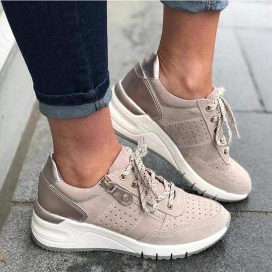 Damen Orthopädische Sneaker Komfortschuhe Unterstützung Dämpfung