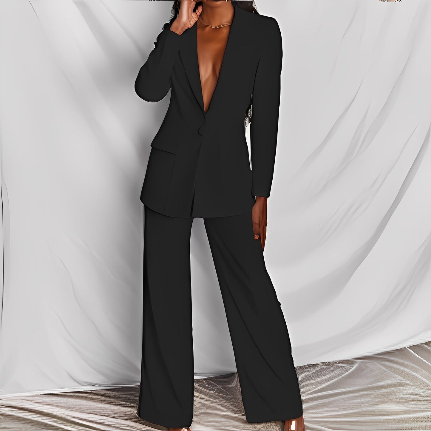 Damen Business Set Blazer Anpassbare Hose