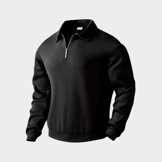 Herren Pullover Halbzipp Freizeitshirt - Norvielle