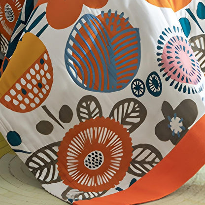 Boho Decke Blumenmuster Cartoon Design