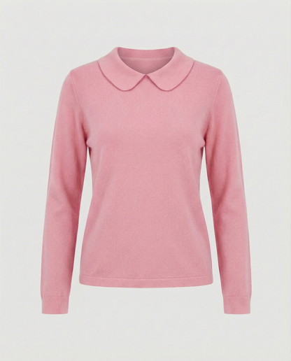 Damen Kragenstrick Pullover