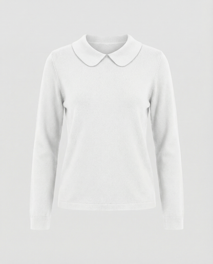 Damen Kragenstrick Pullover