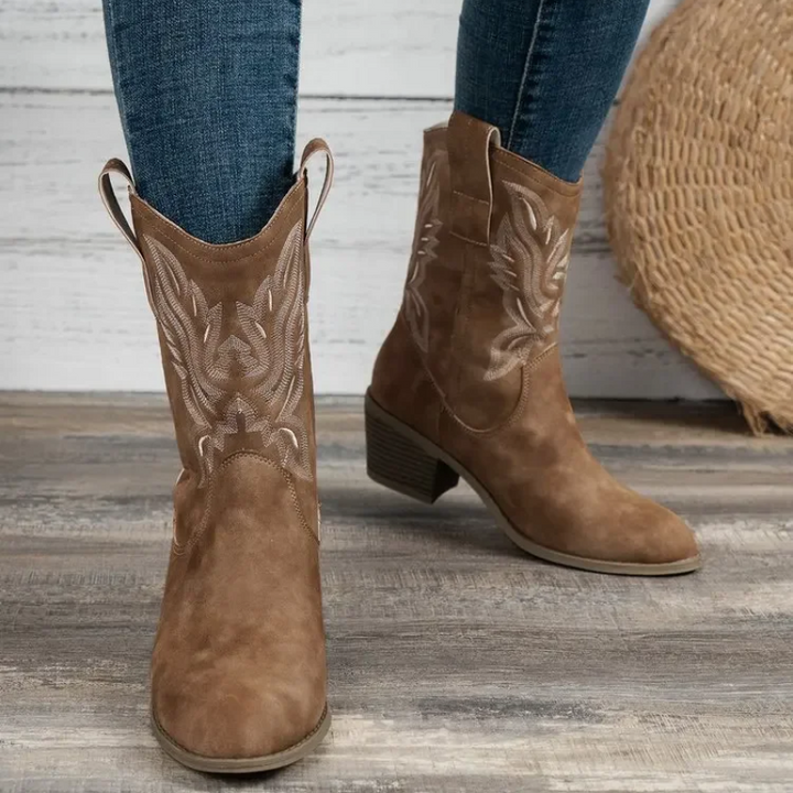 Norvielle Damen Westernstiefel Absatz - Norvielle