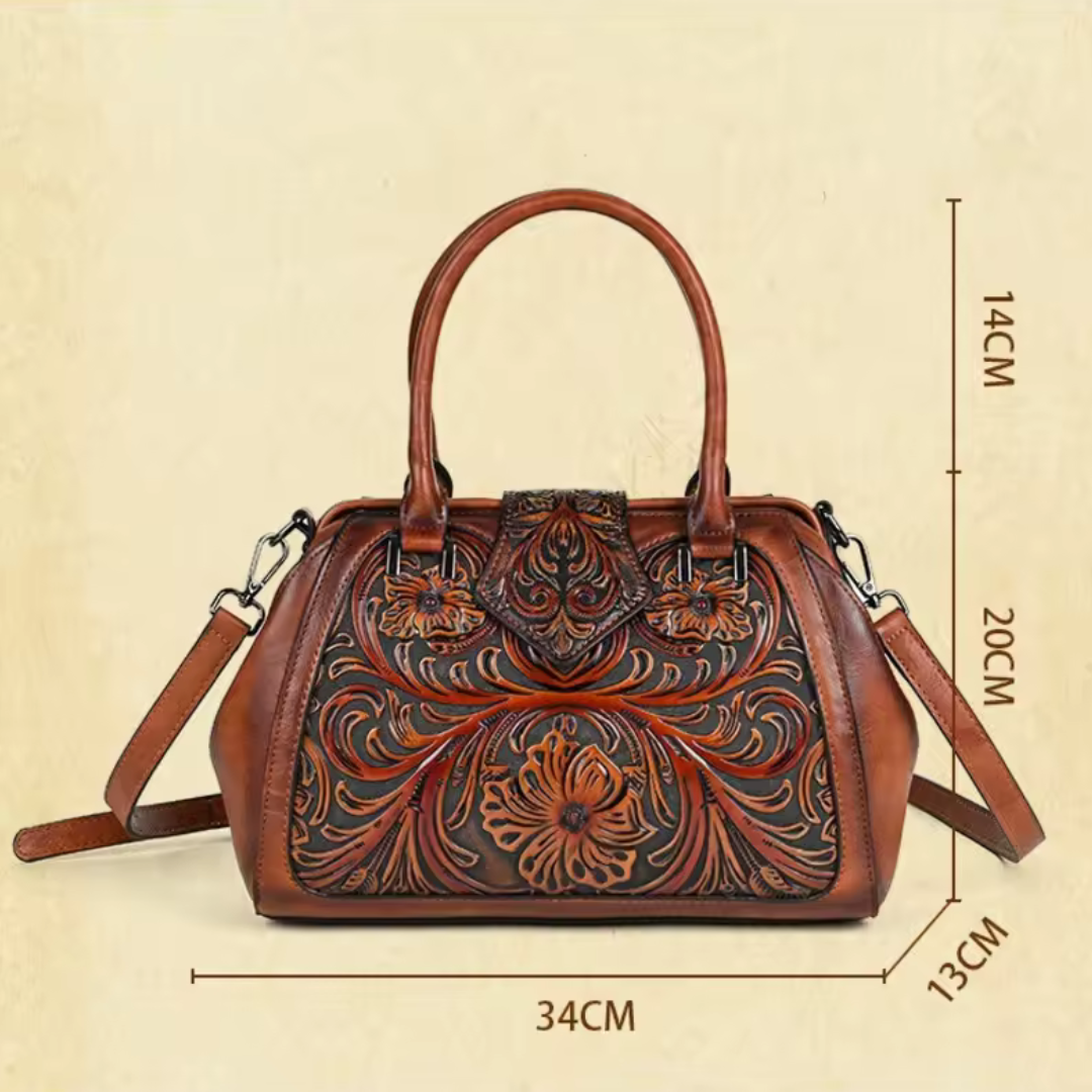 Elegante Damen Blumenhandtasche Florina