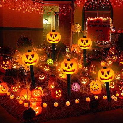 Solar Kürbislichter LED für draußen Halloween