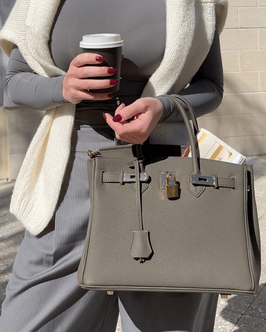Damen Lederhandtasche Groß