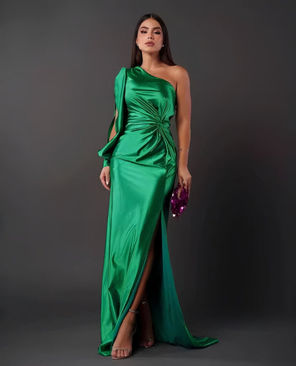 Damen Abendkleid Elegantes mit Schlitz