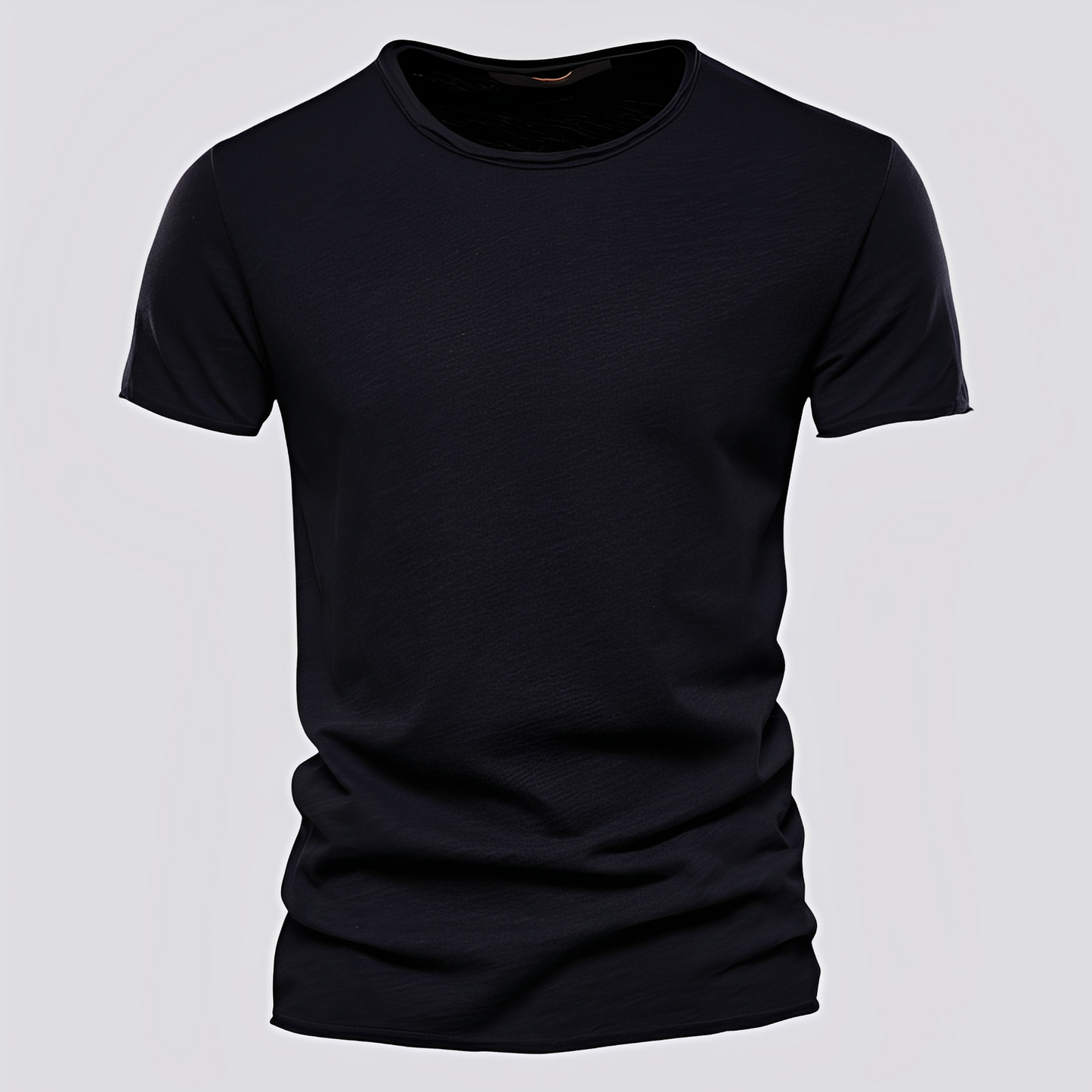 Herren T-Shirt Rundhalsausschnitt Baumwolle Bequem